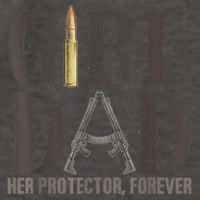 Girl Dad Her Protector Forever Funny Father of Girls Vector Backpack