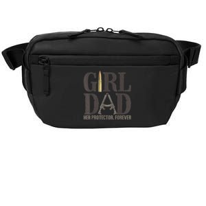 Girl Dad Her Protector Forever Funny Father of Girls Crossbody Pack