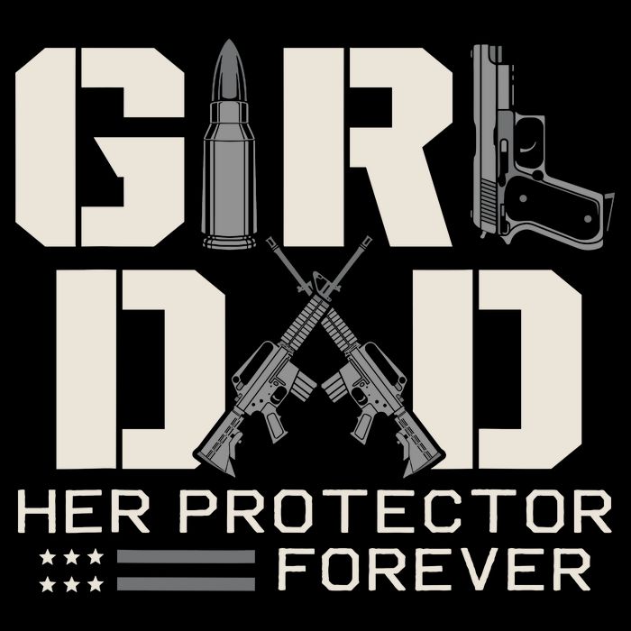 Girl Dad Her Protector Forever Funny Father Of Girl Gifts Doggie Tank