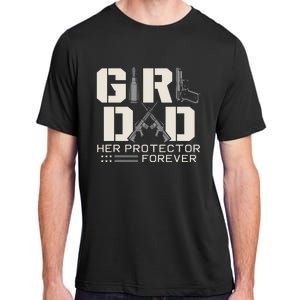 Girl Dad Her Protector Forever Funny Father Of Girl Gifts Adult ChromaSoft Performance T-Shirt