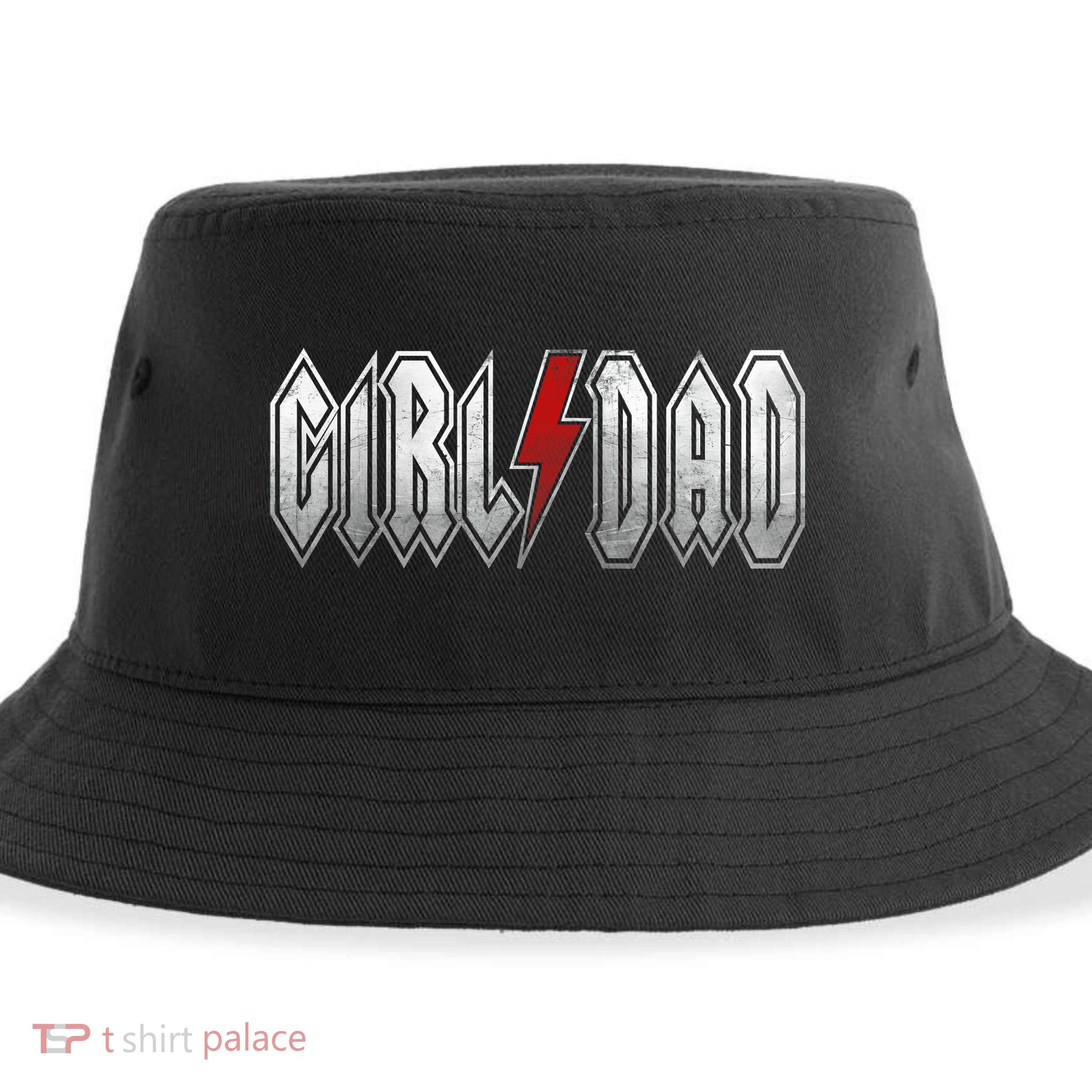 Girl Dad Her Protector Forever Funny Father Of Girl Sustainable Bucket Hat