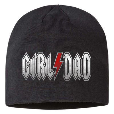 Girl Dad Her Protector Forever Funny Father Of Girl Sustainable Beanie