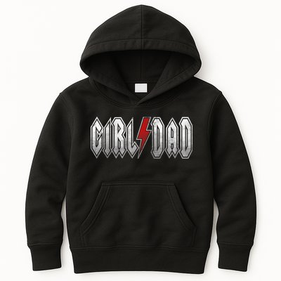 Girl Dad Her Protector Forever Funny Father Of Girl Kids Hoodie