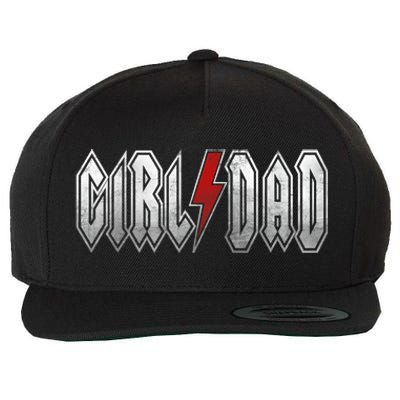 Girl Dad Her Protector Forever Funny Father Of Girl Wool Snapback Cap