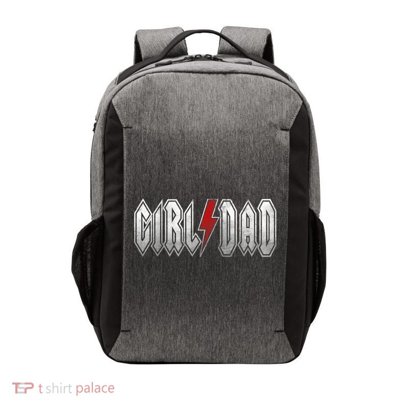 Girl Dad Her Protector Forever Funny Father Of Girl Vector Backpack