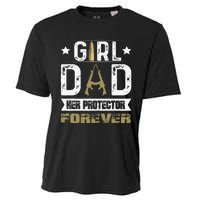 Girl Dad Her Protector Forever Father Day Cooling Performance Crew T-Shirt