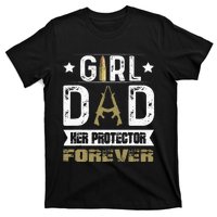 Girl Dad Her Protector Forever Father Day T-Shirt