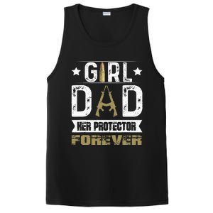 Girl Dad Her Protector Forever Father Day PosiCharge Competitor Tank