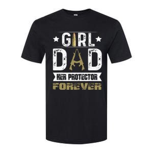 Girl Dad Her Protector Forever Father Day Softstyle CVC T-Shirt