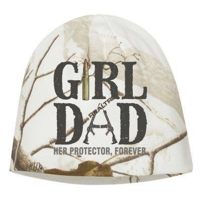 Girl Dad Her Protector Forever Proud Fathers Day Gift Kati - Camo Knit Beanie