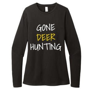 Gone Deer Hunting Gift Womens CVC Long Sleeve Shirt