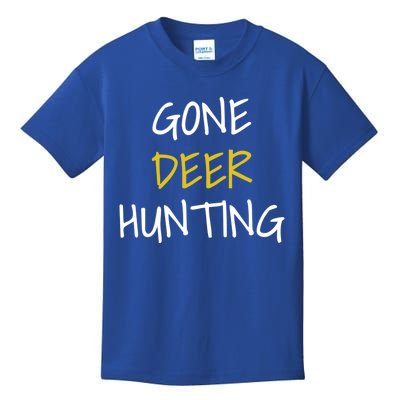 Gone Deer Hunting Gift Kids T-Shirt