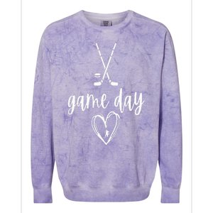 Game Day Hockey VNeck Colorblast Crewneck Sweatshirt