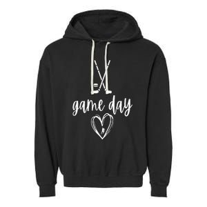 Game Day Hockey VNeck Garment-Dyed Fleece Hoodie