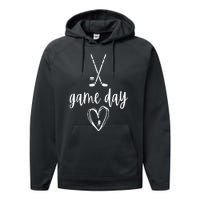 Game Day Hockey VNeck Performance Fleece Hoodie