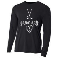 Game Day Hockey VNeck Cooling Performance Long Sleeve Crew