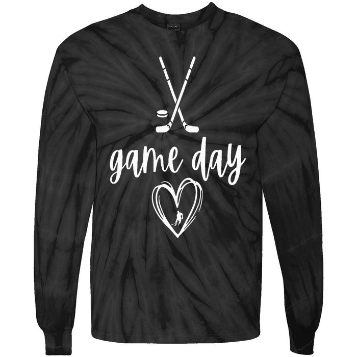 Game Day Hockey VNeck Tie-Dye Long Sleeve Shirt