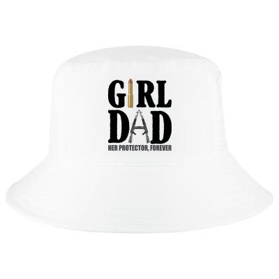 Girl Dad Her Protector Forever Gun Cool Comfort Performance Bucket Hat