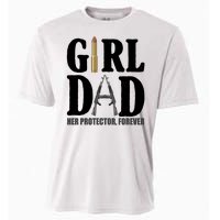 Girl Dad Her Protector Forever Gun Cooling Performance Crew T-Shirt