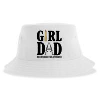 Girl Dad Her Protector Forever Gun Sustainable Bucket Hat