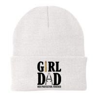 Girl Dad Her Protector Forever Gun Knit Cap Winter Beanie