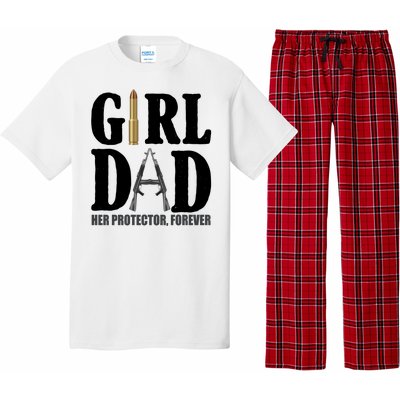 Girl Dad Her Protector Forever Gun Pajama Set