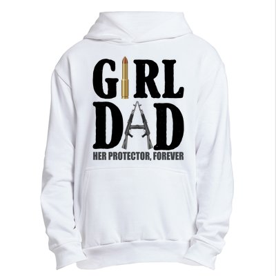 Girl Dad Her Protector Forever Gun Urban Pullover Hoodie