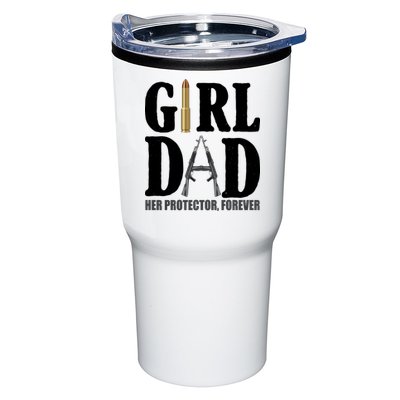 Girl Dad Her Protector Forever Gun Tumbler