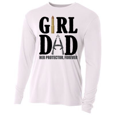 Girl Dad Her Protector Forever Gun Cooling Performance Long Sleeve Crew