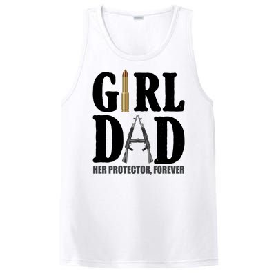 Girl Dad Her Protector Forever Gun PosiCharge Competitor Tank