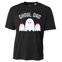 Ghoul Dad Halloween Daddy Ghost Father Of Two Ghost Cooling Performance Crew T-Shirt