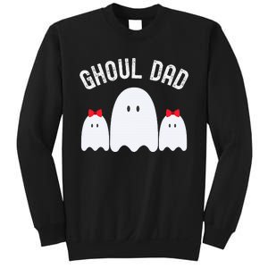 Ghoul Dad Halloween Daddy Ghost Father Of Two Ghost Sweatshirt