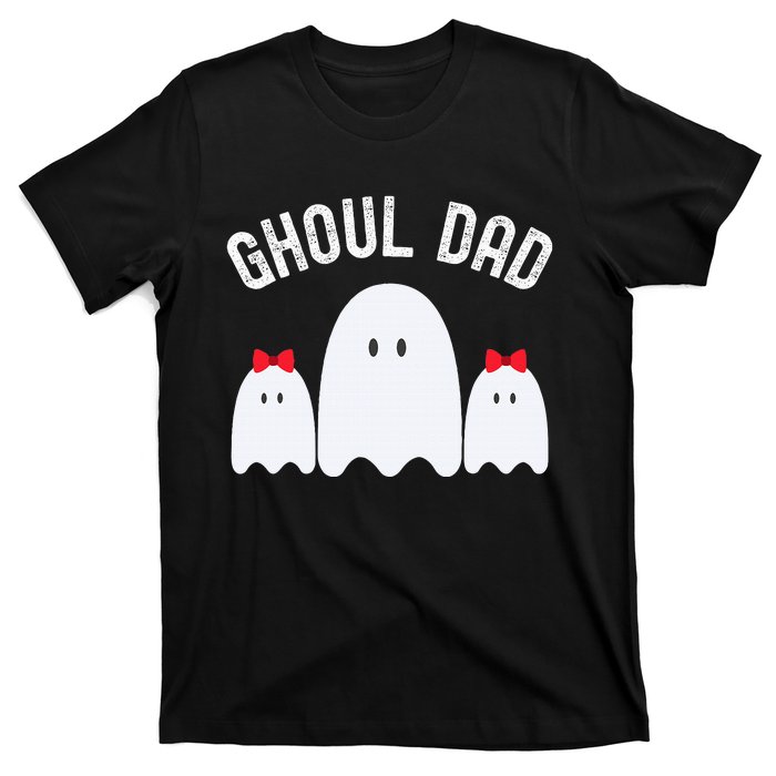 Ghoul Dad Halloween Daddy Ghost Father Of Two Ghost T-Shirt