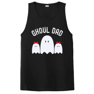 Ghoul Dad Halloween Daddy Ghost Father Of Two Ghost PosiCharge Competitor Tank