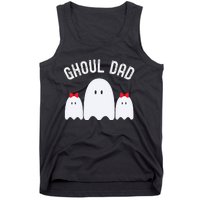 Ghoul Dad Halloween Daddy Ghost Father Of Two Ghost Tank Top