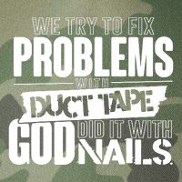 God Did It With Nails Christian Message Legacy Tie Dye Trucker Hat