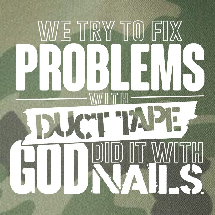 God Did It With Nails Christian Message Legacy Tie Dye Trucker Hat