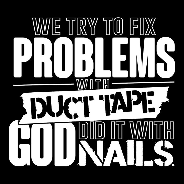 God Did It With Nails Christian Message Baby Bodysuit