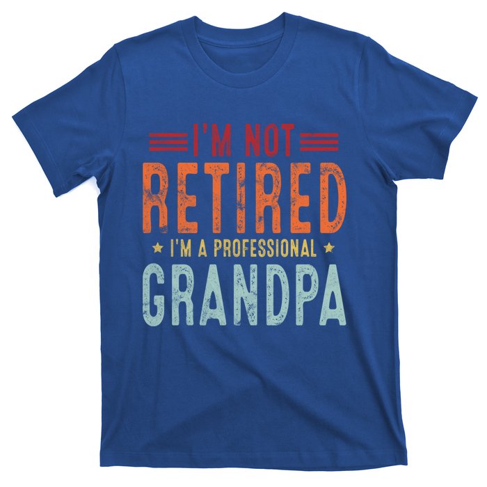 Grandparent's Day I'm Not Retired I'm A Professional Grandpa Gift T-Shirt