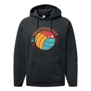 Game Day In My Volleyball Mom Era Back And Front Side Performance Fleece Hoodie