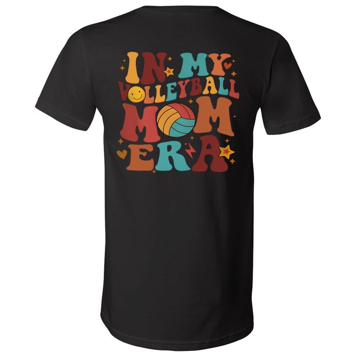 Game Day In My Volleyball Mom Era Back And Front Side V-Neck T-Shirt