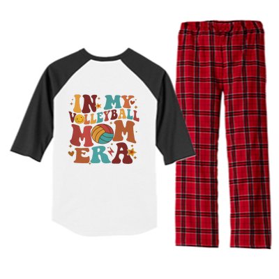 Game Day In My Volleyball Mom Era Back And Front Side Raglan Sleeve Pajama Set