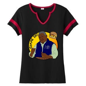 Gimme Dat I Think You Should Leave Ladies Halftime Notch Neck Tee