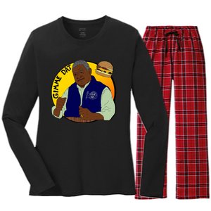 Gimme Dat I Think You Should Leave Women's Long Sleeve Flannel Pajama Set 