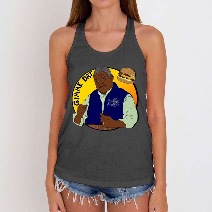 Gimme Dat I Think You Should Leave Women's Knotted Racerback Tank