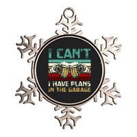 Garage Drinker I Can’t I Have Plans In The Garage Beer Metallic Star Ornament