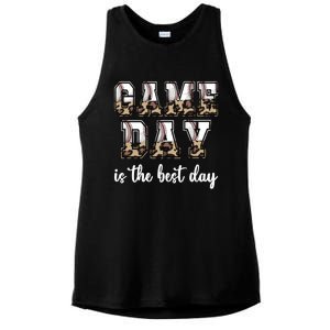 Game Day Is The Best Day Baseball Game Day Meaningful Gift Ladies PosiCharge Tri-Blend Wicking Tank