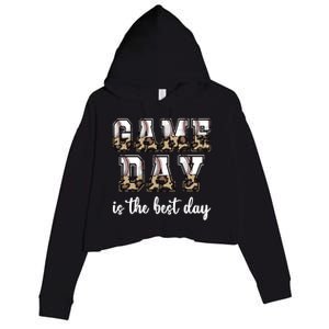 Game Day Is The Best Day Baseball Game Day Meaningful Gift Crop Fleece Hoodie