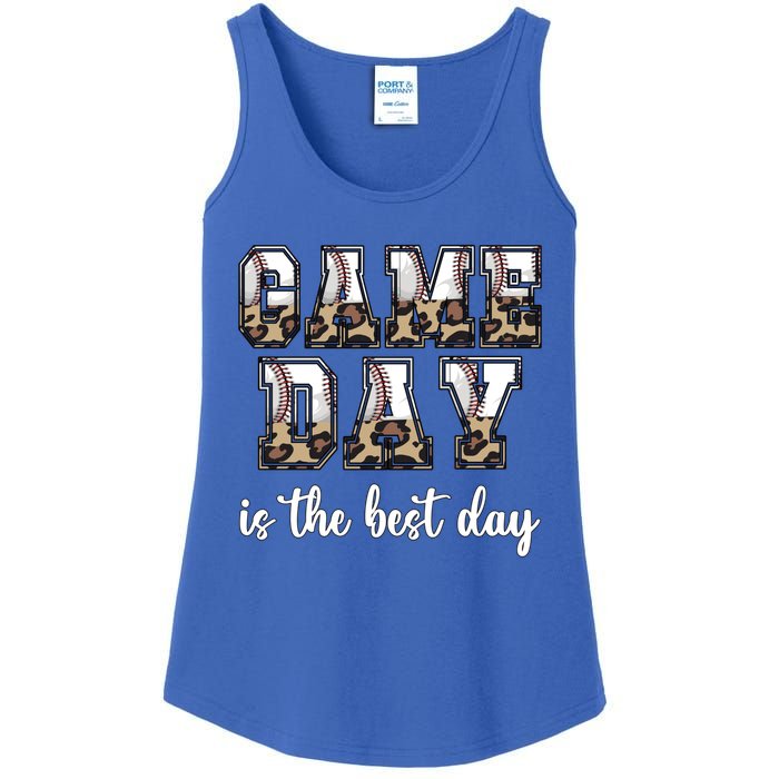 Game Day Is The Best Day Baseball Game Day Meaningful Gift Ladies Essential Tank