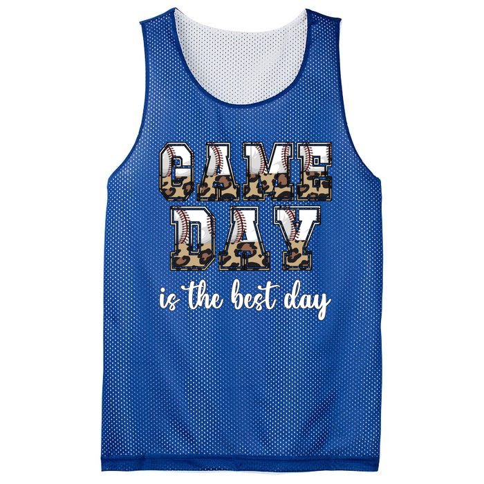 Game Day Is The Best Day Baseball Game Day Meaningful Gift Mesh Reversible Basketball Jersey Tank